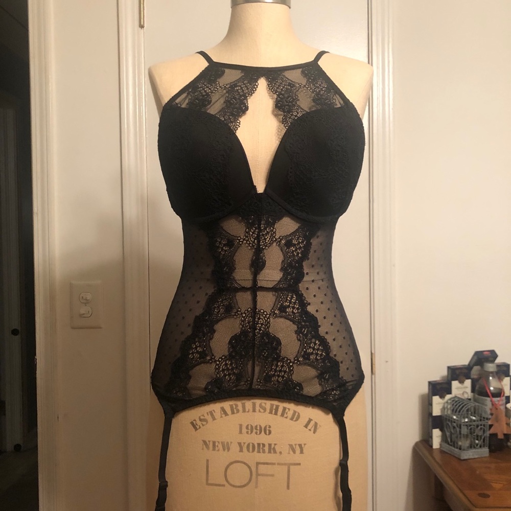 Adore Me Black Lace Top